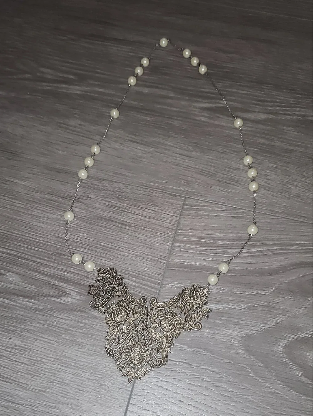 Handcrafted Enchanted Pearl Garden Necklace